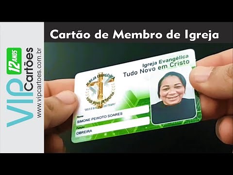 CARTÃO DE MEMBRO DE IGREJA