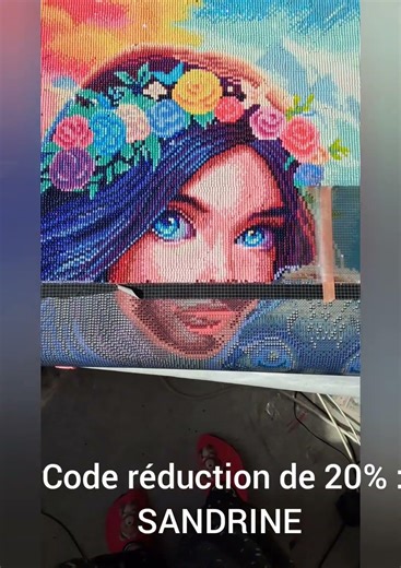 Avancée du 15 mars de ma toile picmondoo #diamantpainting #diamantpaintingfrance #diamondpainting