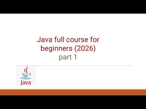Java Full Course for Beginners (2026) part1