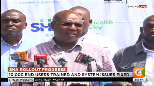 7.5K views · 218 reactions | 1442 private hospitals have signed contracts with SHA. 10,000 end users have been trained and system issues have been fixed | Citizen TV Kenya | Facebook