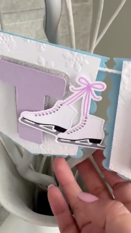 Winter Ice Skating Happy Birthday Banner, Ice Skating Party Decor, Ice Snowflake Birthday Banner, Girl Winter Wonderland Party - Etsy