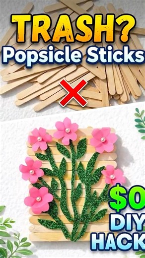 STOP Throwing Away Popsicle Sticks! 😱 #shorts