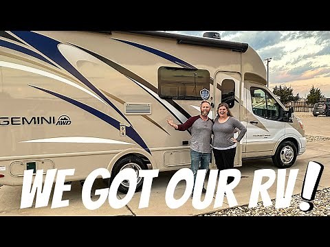 WE GOT OUR RV!!! Picking up our 2021 Thor Gemini 23 TW from Texas - First Time RV Owners!!