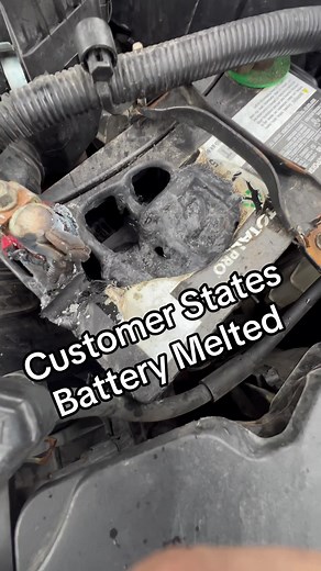 17-Year Mechanic's First: Battery Melted by Hood Latch
