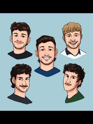 Drawing Timelapse of George and the Boys