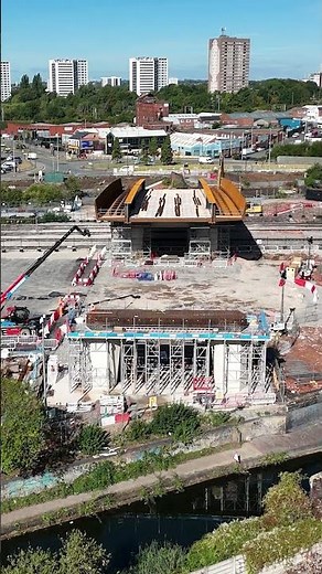 We’ve moved a 55-metre span of a bridge over a live railway #Shorts