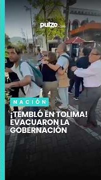 Temblor de 4,0 sacude el Tolima y evacúan la Gobernación | Pulzo