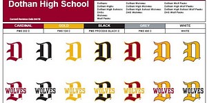 Dothan wolves logo copyright still pending, but it won't belong to Dothan High