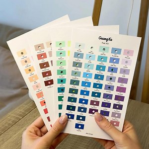 Guangna 168 Color Chart (blank Digital PDF Format - Brush Acrylic Marker Pens - Disney Mystery Coloring) Tiktok @linecoloriage - Etsy