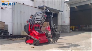 Digger Attachments Machine Digging Depth 1560mm Bucket Capacity 0.03 for Mini Skid Steer Loader Track Loader