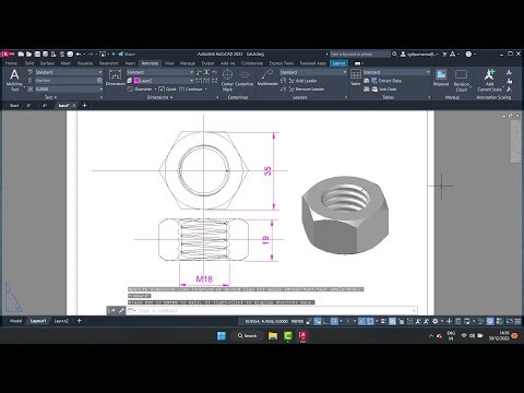 cara mengubah 3d ke 2d menggunakan dasar Solprof di Autocad
