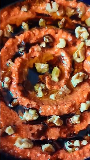 Simplest muhammara recipe | easy red pepper & walnut dip