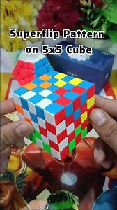 Superflip Pattern on 5x5 Cube.......