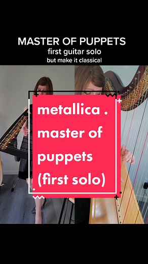 Electric Harp Cover of Metallica's Master of Puppets Solo