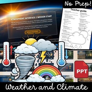 Weather and Climate Escape Room | Science Review Game | No Prep Activity Gr 1-4