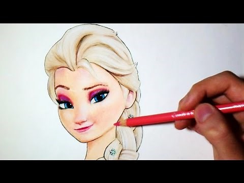 ELSA ! from Frozen : Speed Drawing
