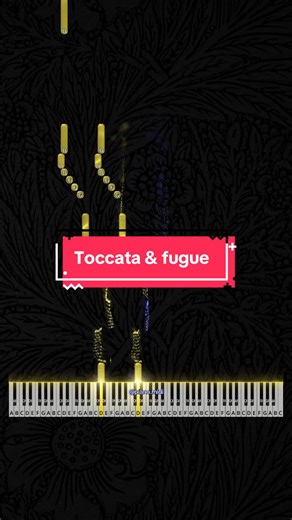 Toccata & fugue | tutorial | like/follow-more | #pianotutorials #pianocovers #pianotok