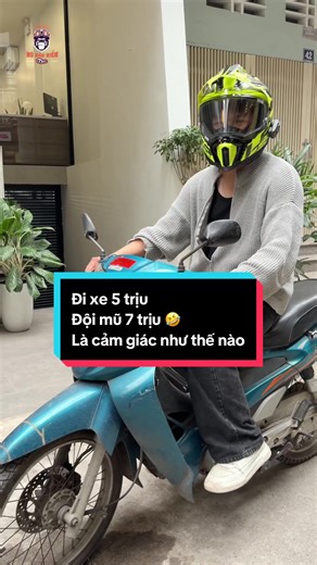 Xe 5tr mà đội mũ cỡ đó, anh em đi xe trăm trịu mạnh dạn lên nào 🤣 - Mũ LS2 MX701 ✨#Mubaohiemdochanoi #FullFace #MX701 #LS2 #foryou