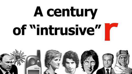 A century of "intrusive" R in English