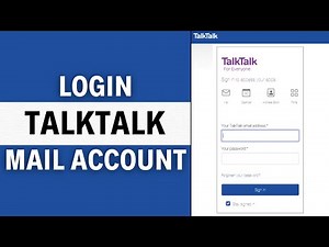 How to Login TalkTalk Mail Account | TalkTalk Mail Sign In Tutorial
