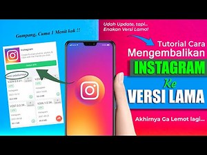 CARA MENGEMBALIKAN INSTAGRAM KE VERSI SEBELUMNYA - Downgrade Instagram Ke Versi Lama 2025