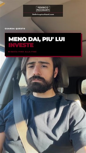 MENO DAI, PIU' LUI INVESTE Chiedifp nei commenti e ti mando il metodo completo in privato. #relazioni #riconquista #psicologiamaschile #datingcoach #amore #exback #coppia #autostima #stayoxic #federicopicchianti