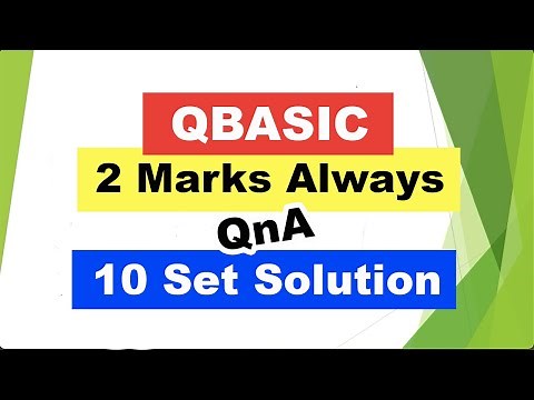 Read QBASIC program and QnA of class 10 computer science
