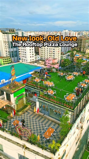 From stylish interiors to open-air rooftop moments with stunning views, The Rooftop Pizza Lounge has the perfect vibe for you to relax and unwind! 😍 📣 Open Daily: 11:00 AM - 11:00 PM 📍 Location: Besides Oli Kha masjid, top floor, Chawkbazar, Chattogram 📞 Hotline: 01602-565629, 01322898284 #reelsfbシ #reelsfypシ #everyonefollowers #reelschallenge #highlightseveryonefollowers #rooftoprestaurant #vlog | The Rooftop Pizza Lounge Restaurant & Party Center