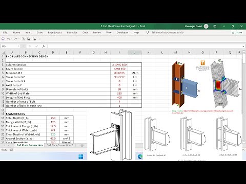 Lecture 12 - Design of Extended End Plate Moment Connection - Connection Design as per IS 800 Code