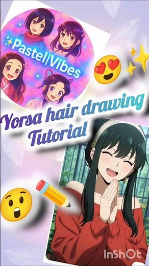 Colouring Yor Forger Hair Tutorial by Sidra # shorts#shortvideo