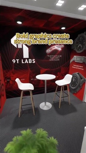 Full-Color Graphic Wall Trade Show Booth