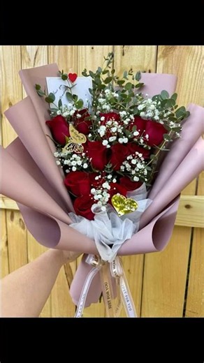 🌹 Elegant Red Rose Bouquet | Fresh Flowers by AMORE FLOWERS ❤️✨