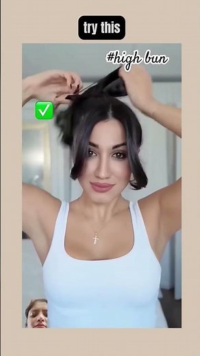 Master the Mess: Your Guide to the High Messy Bun #shorts #updo