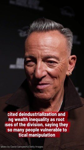 Springsteen Says Current Political Climate Is "An American Tragedy".