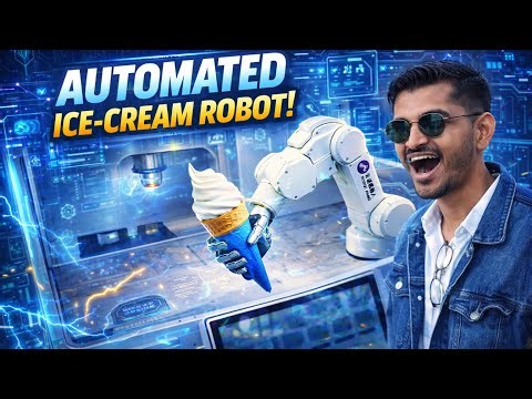 This Robot Makes Ice Cream by Itself! (No Humans Needed)