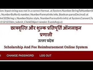 up scholarship from problem system execution input string was not in a correct format problem solved