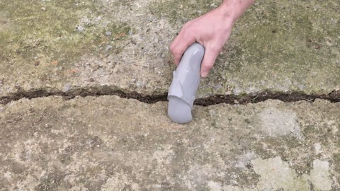 Simple DIY Fix For Concrete Cracks