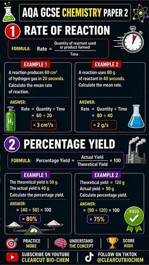 🚨 AQA GCSE Chemistry Paper 2: Compulsory Calculation Questions You MUST Know! 🧮🔥