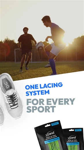 No matter the sport, your laces shouldn’t slow you down. Xpand No-Tie Elastic Laces work with any shoe or cleat, stay locked through every cut or stride, and eliminate pressure points entirely. From warm-ups to game day, you get one consistent fit—no tying, no interruptions. Shop now and get 20% OFF with code SUMMER20. | Xpand Lacing System