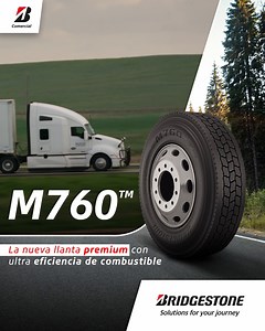 Nuestra nueva M760 ofrece un alto rendimiento kilométrico, mientras que su compuesto NanoPro-Tech garantiza una excelente eficiencia de combustible al mejorar la resistencia al rodamiento.👌 http://spr.ly/6185Qsk3N | Bridgestone Comercial Latinoamérica Norte