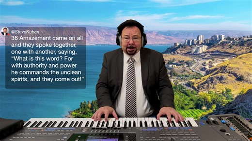 Luke chapter 4 begins as Yeshua goes into the wilderness and is tempted by the devil. After successfully overcoming Satan, He then returns and enters His home town of Nazareth, beginning his public ministry by preaching in the synagogue in Nazareth, stirring up great anger and wrath of the listeners there, who try to push him off the edge of the city and down the steep cliffs. Yeshua disappears and goes into the nearby city of Capernaum, where in the synagogue the next Shabbat He delivers a demo