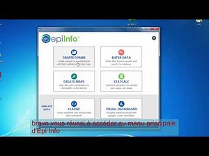 1. Télécharger et lancer Epi info 7.2