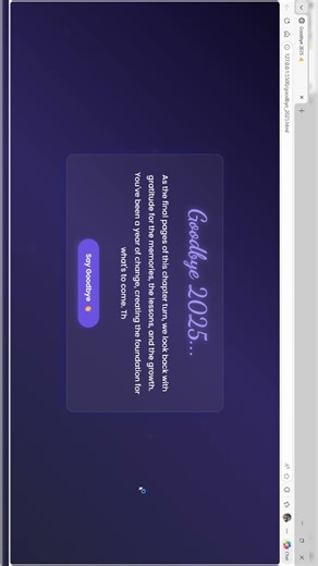 Saying goodbye to 2025 and welcome 2026 by coding #programming #coding #viral #newyear #new