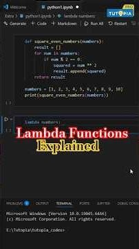 Lambda Functions Explained ⚡ Write Powerful One-Line Functions #python #shortsfeed #podcast