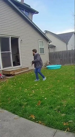 CCTV Footage: Pit Bull Attacks Child in Backyard — Brave Owner Fights It Off with Hockey Stick!#CCTV