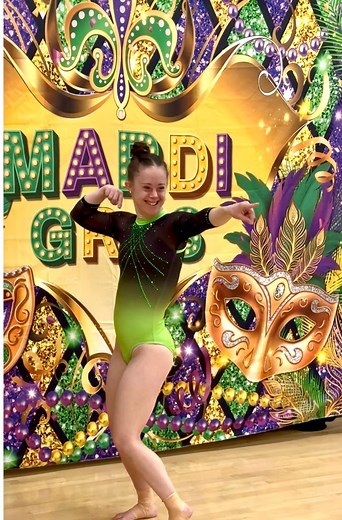 584K views · 23K reactions | My new floor routine for 2025! Do you like it? 露‍♂️ volume on #gymnastics #gymnast #usagymnastics #inspiration #inspire #dreambig #nevergiveup #youcandoit #downsyndromeawareness #downsyndrome #disability | Chelsea Werner | Facebook