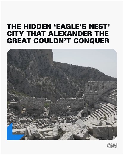 Alexander the Great tried to conquer Termessos but failed. Today, the incredible deserted ruins of this once-powerful city can be conquered by anyone willing to make the hike up here. But few people ever do. https://cnn.it/46hxjqL | CNN International