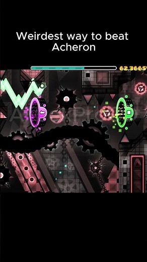 Weirdest Way to Beat Acheron #geometrydash #extremedemon #gd #practice #gaming #gdclips #acheron