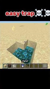 “This trap is so easy, even beginners can do it… but the victim NEVER survives 😈⚒️ #MinecraftTrap”