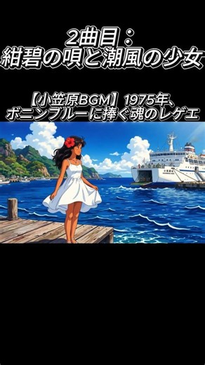 1975年、小笠原。紺碧の海で出会った「潮風の少女」。高度経済成長を忘れるルーツ・レゲエ。 #Shorts #1975 #レゲエ #小笠原諸島